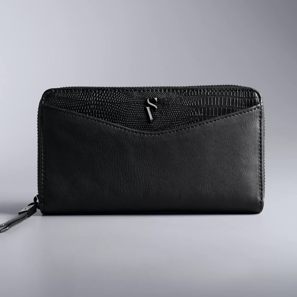 Simply Vera Vera Wang Signature Black Wallet‎